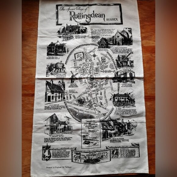 BOGO ~ Sussex England Souvenir Tea Towel - Picture 1 of 4